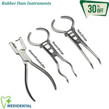 Rubber dam Instrument Brewer Forceps Ainsworth Punch Plier Clamp Stoke Dental CE
