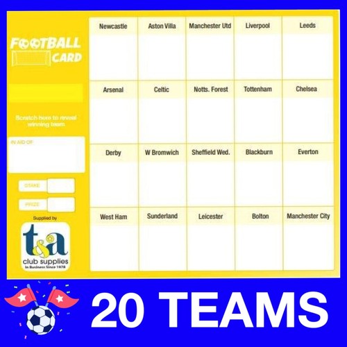 Football cards fundraising - cards,