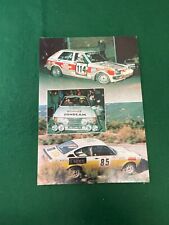 TOYOTA STARLET KP 60 TALBOT SUNBEAM OPEL GTE RALLY CARS ADVERT A4 FILE 42