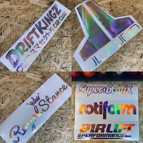 Custom stickers made chrome - custom,
