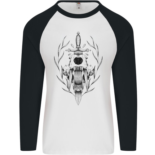 Sabre tooth tiger skull sword - tiger,