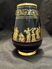 Rare M Black & Gold Vase 5.5