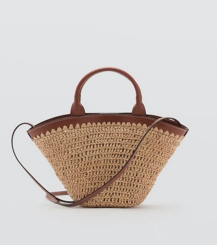 Mango basket raffia straw