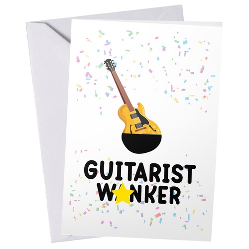 Funny rude guitarist w nker - &,