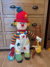 Painter Decorator Jean Greenhowe Large  57cm Hand Knitted Soft Toy Clown Doll 