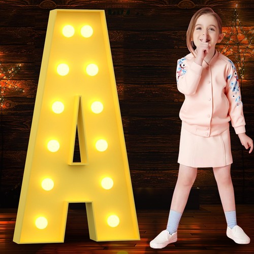 4ft marquee light letters - light, up