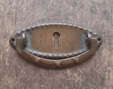 Vintage brass key hole plate - brass,