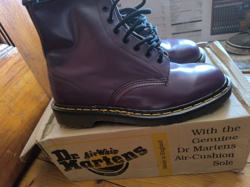 Martens purple boots with - martens,