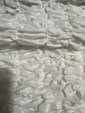 3 Yards white Smocked Stretchy