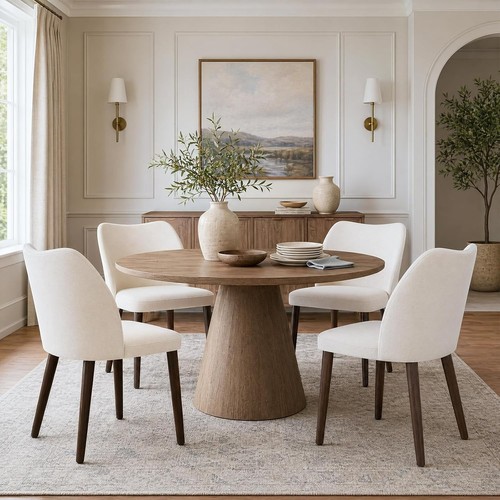 Upholstered dining chairs set - upholstered,