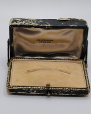 Antique SELFRIDGE Unusual HINGED Jewellery Display Box