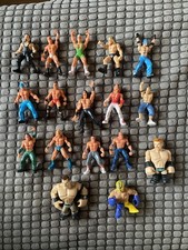 WWE WWF Micro Mini Wrestlers Figures x11 job Lot 2" Tall
