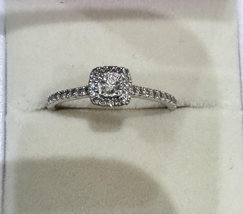 Samuel 9ct white gold halo - samuel,