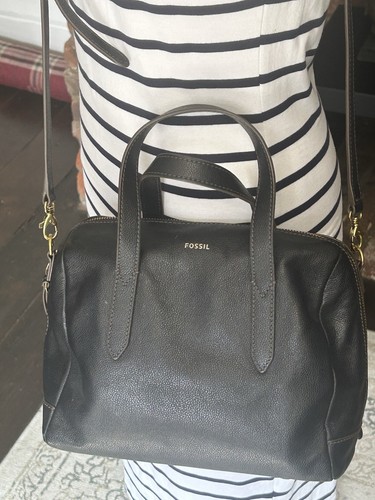 Fossil sydney satchel black - satchel,