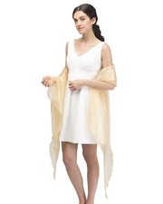 Wedding Shawl, Plain Shiny Shimmer Iridescent Evening Party Scarf Bridesmaids