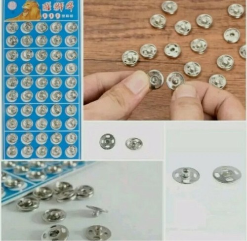 8mm silver press stud - 8mm,
