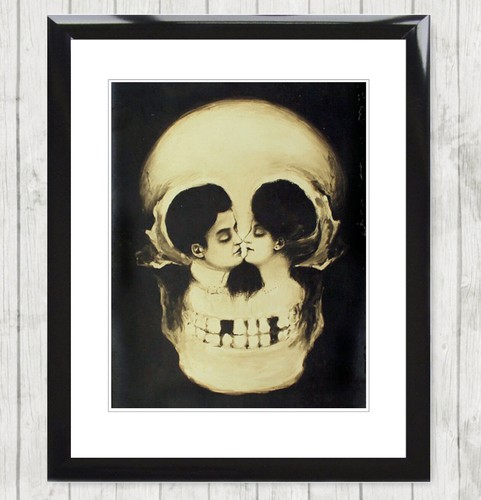 Skull optical illusion - optical, art