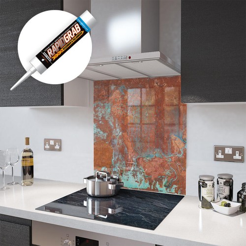 Glass splashbacks aged - aged, copper