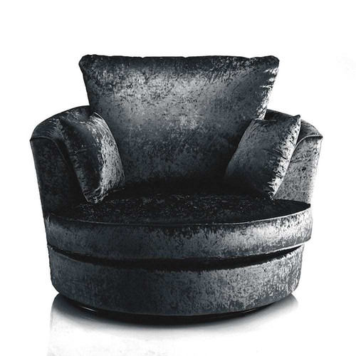 Crushed velvet seater sofa - crushed,