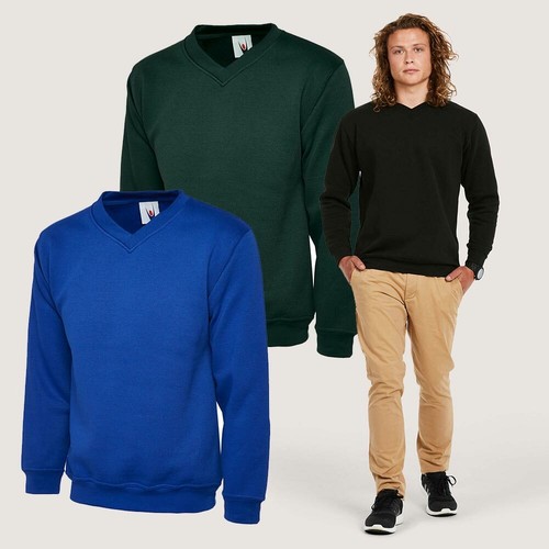 Premium neck sweatshirt by - v-neck,