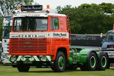 Truck Photo 12x8 - Scania 140 V8 - Charles Russell Transport - LBS 140K