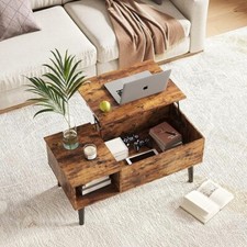 Lift Top Coffee Table, Modern Center Table with Large Hidden Compartment