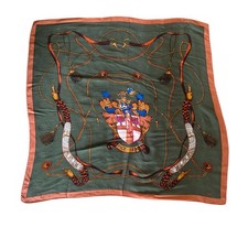 Daks silk scarf heraldic crest