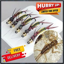5pcs Stonefly Larvae Fly Baits