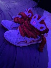 Red Curb Lanvins Designer Shoe