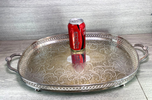 Vintage silver plated gallery - vintage,