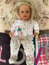 RARE Vintage ZAPF Blonde Interactive Dressed Chou Chou Doll, Full Working Order