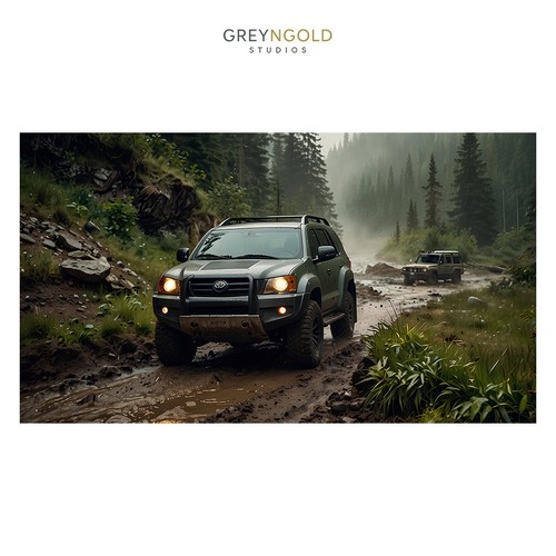 Toyota hilux surf car poster - toyota,