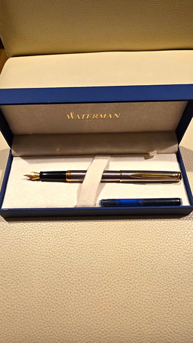 Waterman metal fountain pen - waterman,