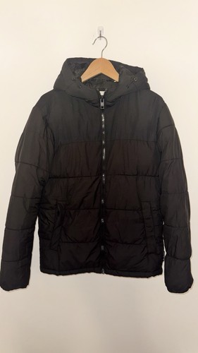 Jack jones black puffer jacket - black,