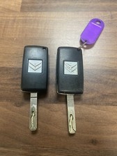 Pair Of 2 Button Key Fob Remote Flip Keys for Citroen Picasso PREOWNED
