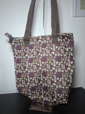 Roxy Y2K Brown Purple Tote Bag