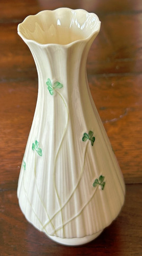 Vintage belleek irish vase - irish,