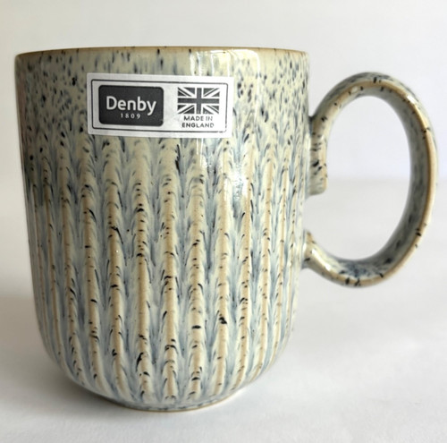 Denby halo speckle ridged - ridged, mug