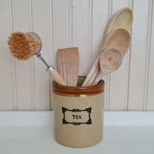 Vintage Stoneware Tea Canister