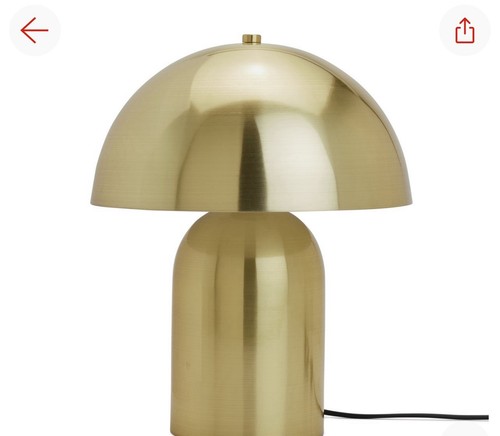 Mushroom steel table lamp - lamp, 25cm