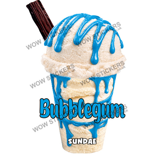 Ice cream van - van, sticker