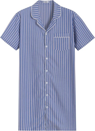 Mens cotton nightshirt - nightshirt, short