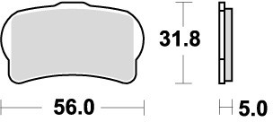 Sbs brake pads front for - brake,