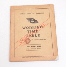 Railway Working Timetable CIE