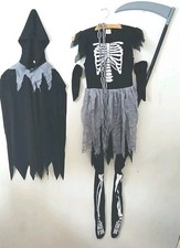 Halloween Grim Reaper Girls Costume Size Medium  Girls Fancy Dress