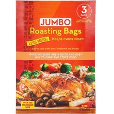 Jumbo Roasting Bags Extra Large Oven Cooking Meat Turkey Chicken Fish Veg 55x60