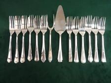 12 Vintage EPNS Cake forks and