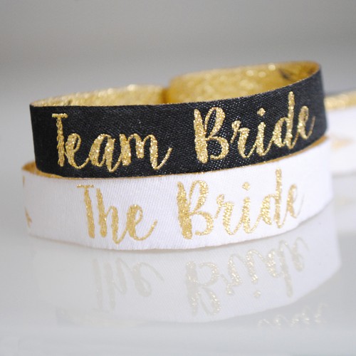 Team bride black gold hen - bride,