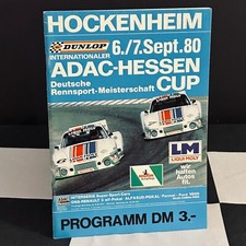 1980 HESSEN CUP HOCKENHEIM DRM PROGRAMME FORD CAPRI TURBO KREMER PORSCHE 935 K3