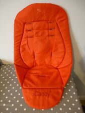 GENUINE iCandy Peach 1 "Tomato" Red/Orange Main Seat Pushchair Liner, Hook &Loop